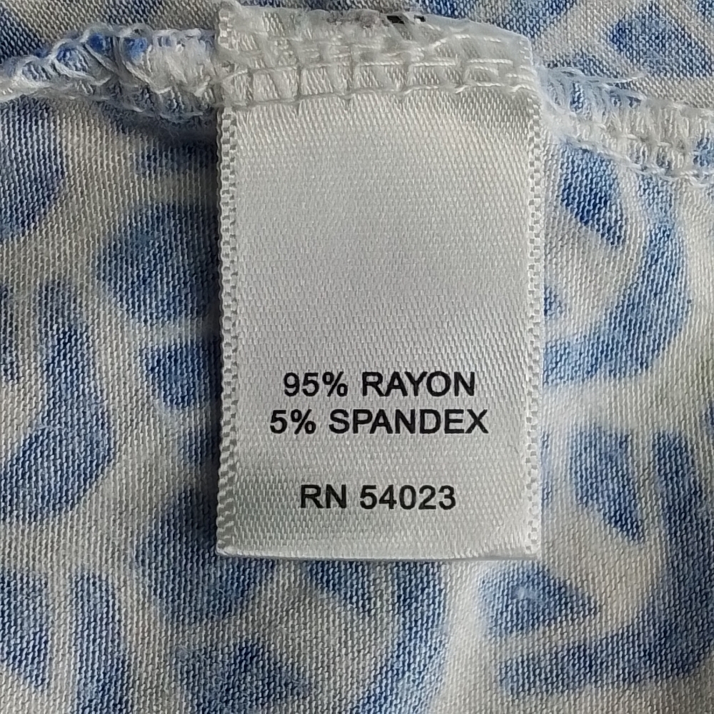 Banana Republic blue and white design long sleeved V neck top   S - Picture 7 of 7